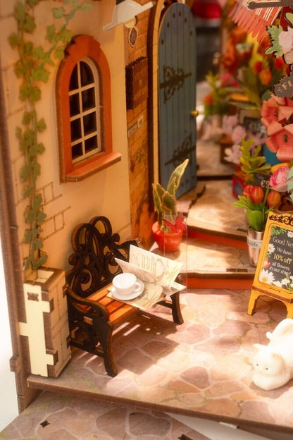 Book Nook - Maquette serre - livres, Floral Corner TGB09 - Missa Arles