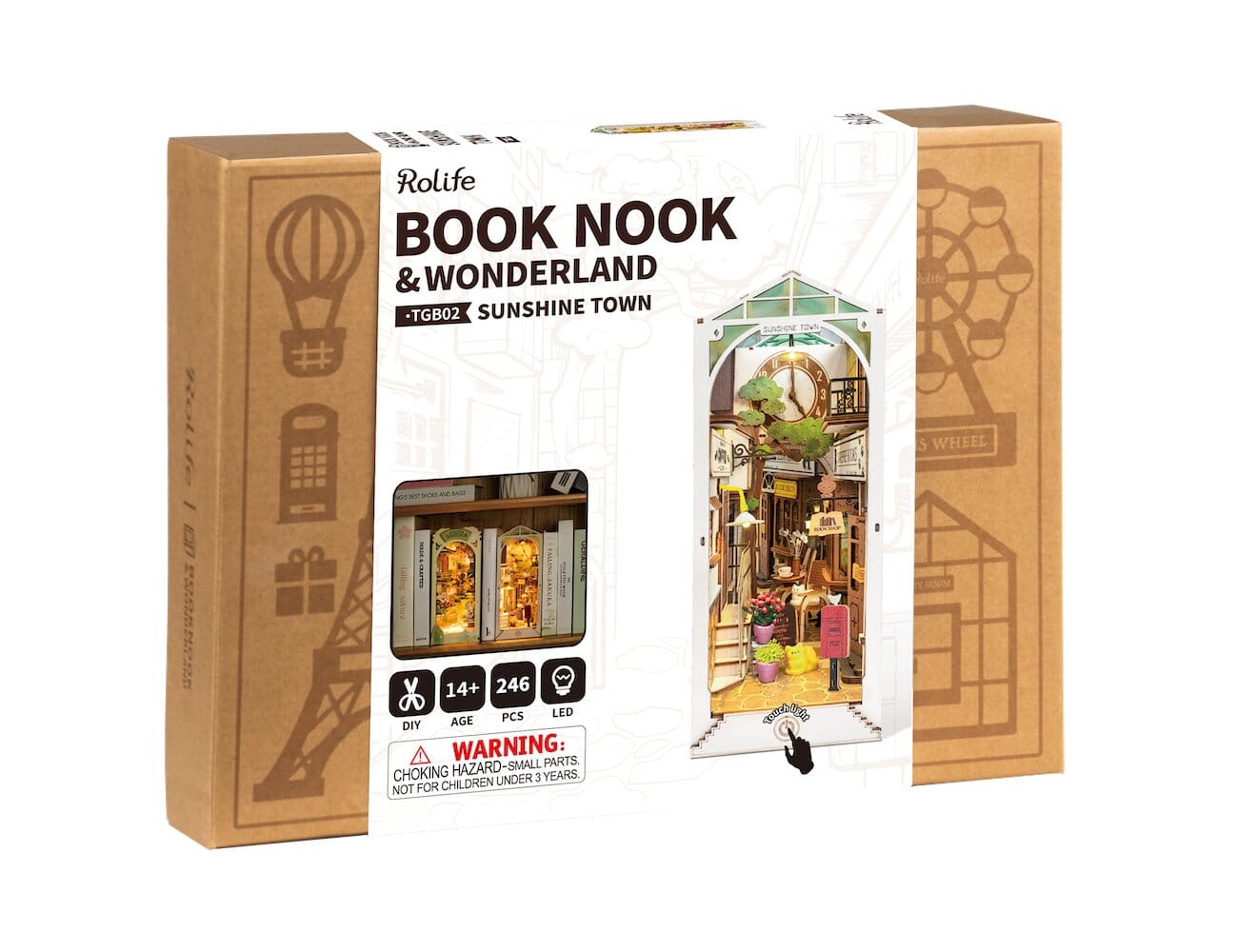 Book Nook - Maquette serre - livres, Sunshine Town TGB02 - Missa Arles