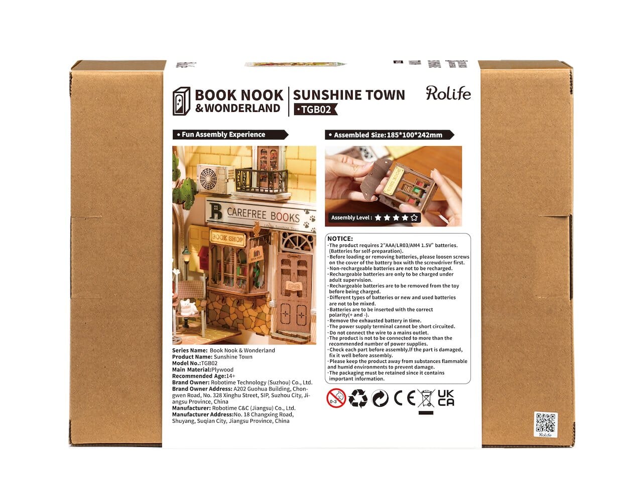 Book Nook - Maquette serre - livres, Sunshine Town TGB02 - Missa Arles