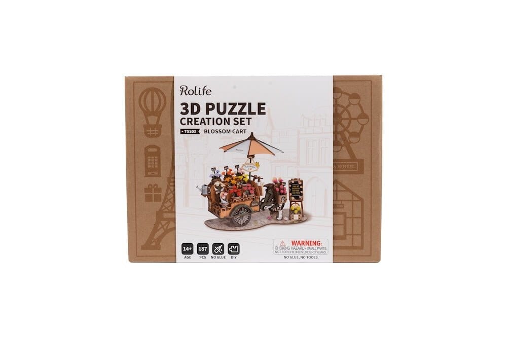 Maquette - Puzzle 3D en bois Rolife Blossom Cart TGS03 - Missa Arles