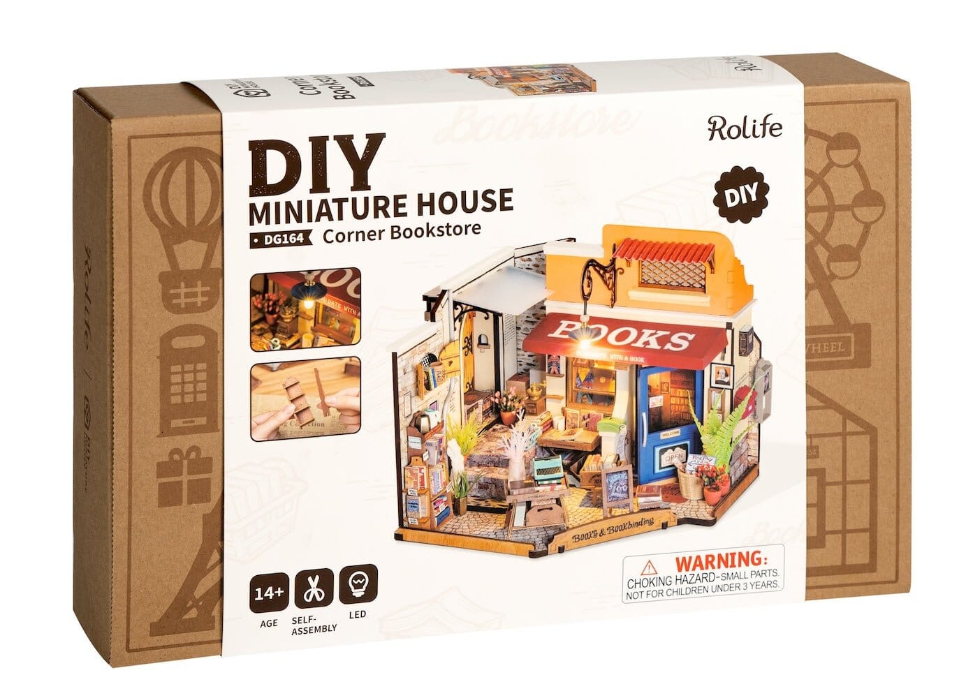 Tiny house - Corner Bookstore - Miniatures DIY DG164 - Missa Arles