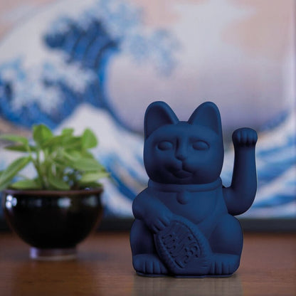 Lucky Cat Maneki Neko Bleu foncé - Sincérité - Missa Arles