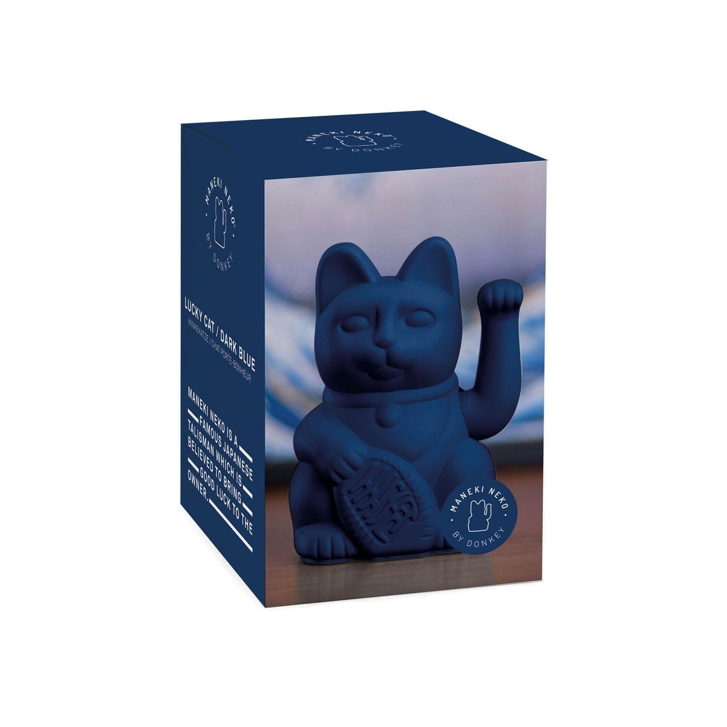 Lucky Cat Maneki Neko Bleu foncé - Sincérité - Missa Arles